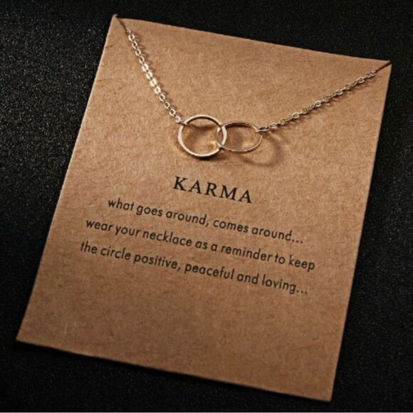 Boho Indie Karma Charm Necklace NWT - Picture 3 of 5